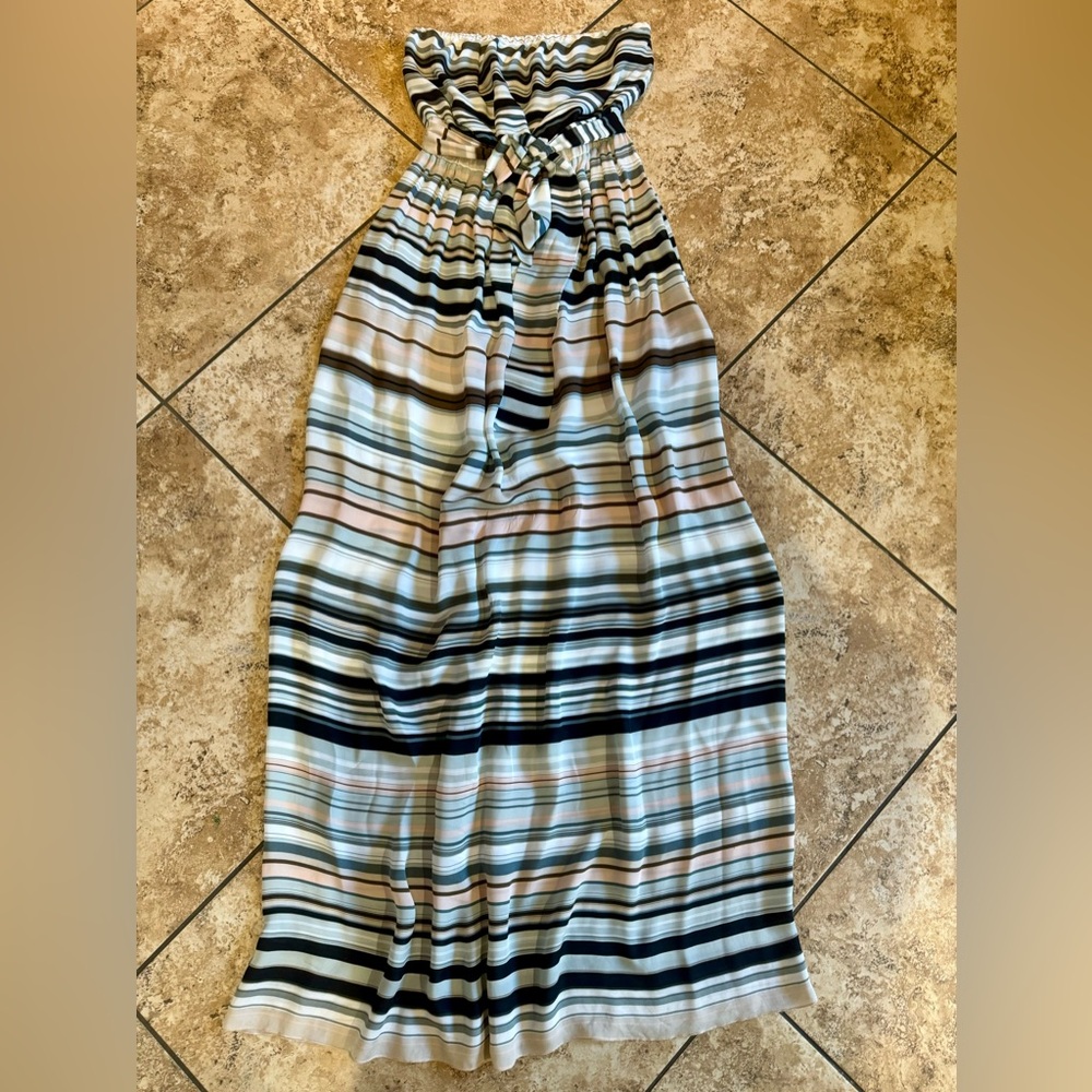 Women's Guess By Marciano Strapless Maxi Dress With Waist Belt Size Small